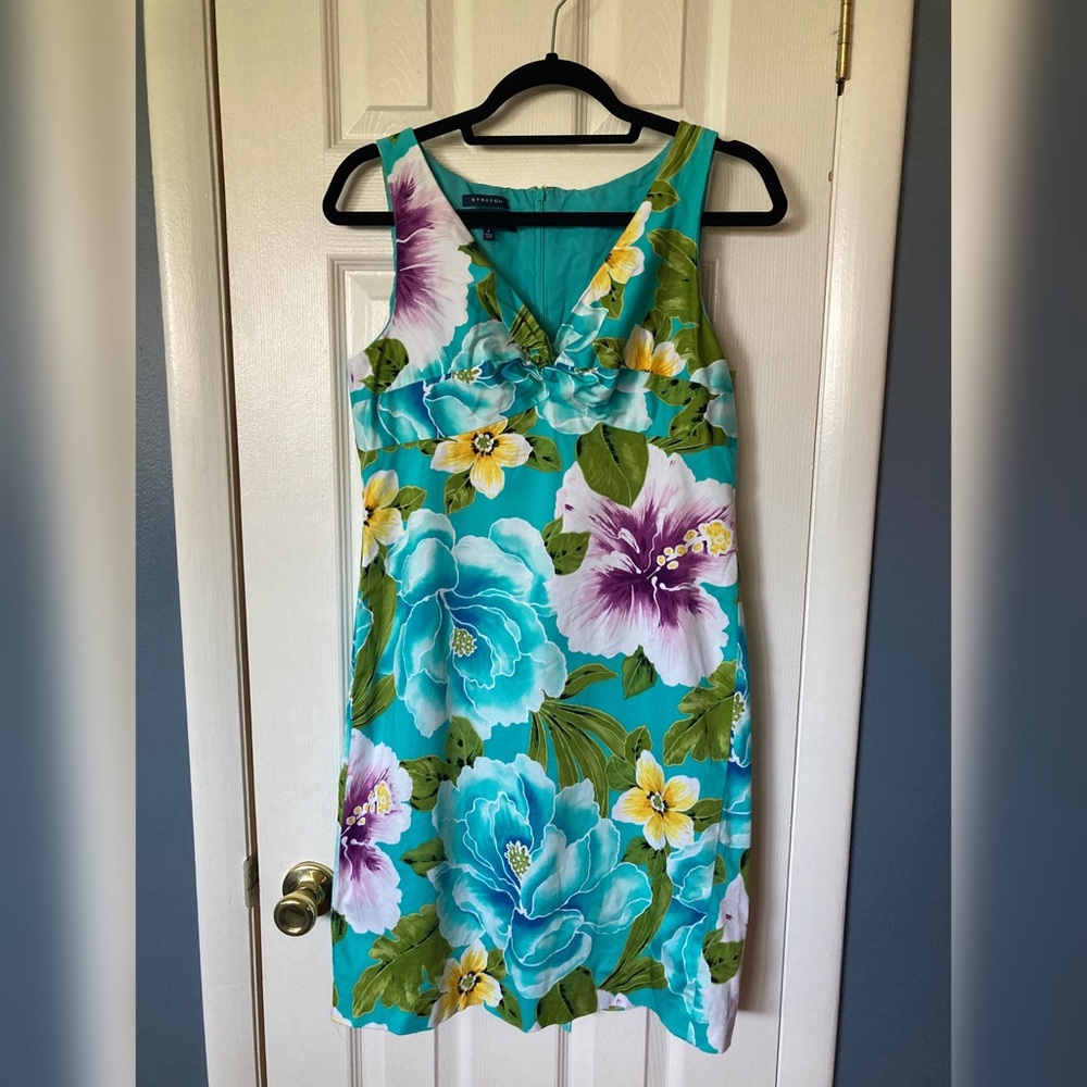 Jones New York Tropical Print Dress